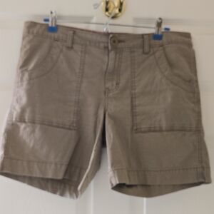 Dickies Women's Khaki Cargo Utility Shorts